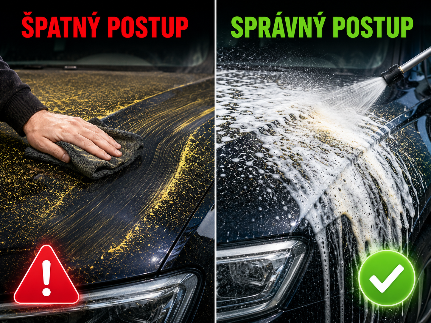 ŠPATNÝ VS. SPRÁVNÝ POSTUP